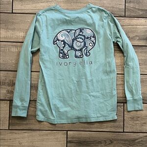 Ivory Ella Long Sleeve Shirt - Light Blue